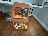 PINE FIELD BOX WITH VINTAGE BORE SCOPE