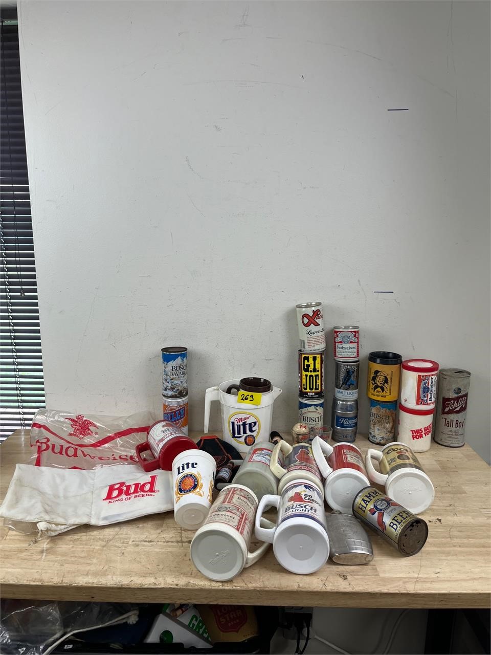 Lot of Cans and Mugs