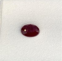 1.35ct 8x6mm Oval Madagascar Ruby