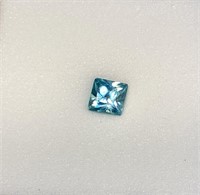 1.0ct avg 5x5mm PC Blue Zircon