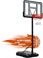 Portable Basketball Hoop  4.9-10ft  44in