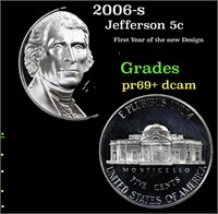 Proof 2006-s Jefferson Nickel 5c Grades GEM++ Proo