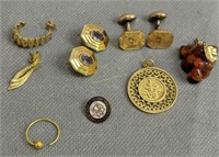 Possible Gold, Gold-filled Jewelry. Some Pieces