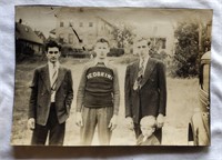 Orig. 1930s Photo Man in Washington Redskins Shirt