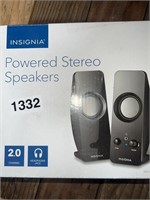 INSIGNIA POWERED STEREO SPEAKERS RETAIL $20