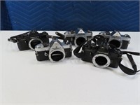 (5) PENTAX modelME Cameras Parts~Repair AS IS