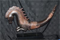INDONESIAN SEAHORSE SCULPTURE FROM BALI 30" x 21""