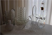 LOT OF ASSORTED GLASSWARE