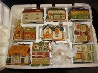Dickens 10 Porcelain Village in orig. box