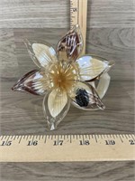 Murano Glass Flower Candle Holder
