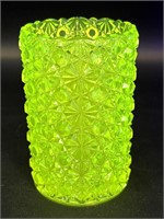 Uranium Glass Vase 5”