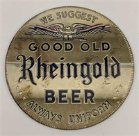 Vintage Rheingold Beer Advertising Gold Mirror