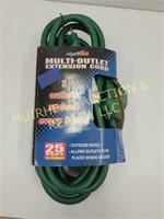 MULTI OUTLET EXTENSION CORD 25' NEW