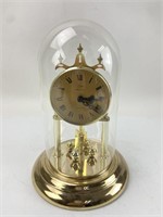Elgin American Quartz Clock w/Glass Dome 11.5"