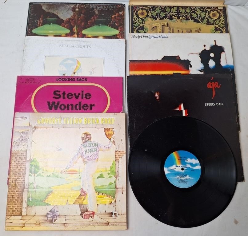Record Albums, Stevie Wonder, Elton John & More