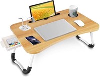 Laptop Table Foldable Lap Desk with 4 USB Charging