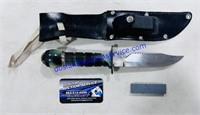 Survival Knife w/ Whetstone