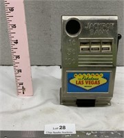 Las Vegas Metal Jackpot Slot Machine Bank Las