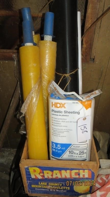 Assorted Plastic And Plastic Sheeting