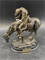 Small resin copy of Bronze "End of the Trail"  9"
