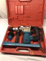 Electric Rotary Hammer Drill W/ Drill Bits & Case