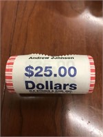 25 2011 Andrew Johnson Presidential Dollars,