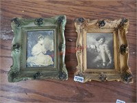 Two Vintage Frames with Two Vintage Prints