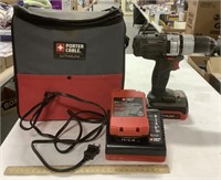 Porter Cable drill w/ charger & 2 batteries