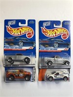 Hot Wheels Lot of 4 Trucks NEW in PACKAGE