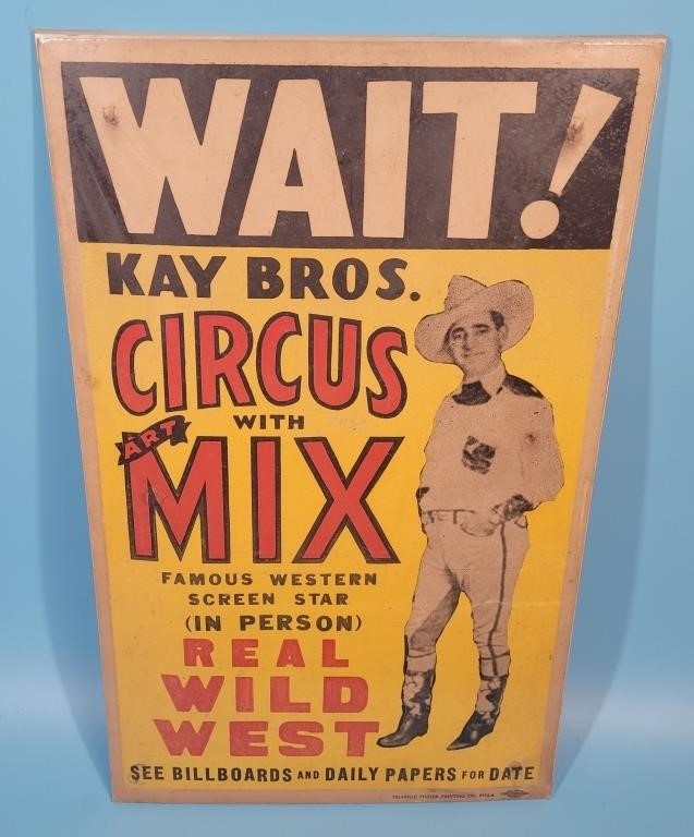 Kay Bros. Circus with Art Mix Poster