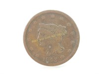 1843 Petite Head Large Cent - Large letters
