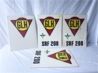 4 Cardboard GLH Signs