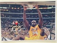LA Lakers Shaquille O'Neal signed photo