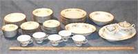 FLORAL PATTERN ASSORTED CHINA / DINNERWARE -