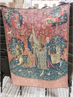 French "La Dame A L'Orgue" Tapestry.