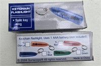 G) TWO NEW, SMALLER KEYCHAIN FLASHLIGHTS