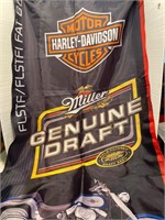 Harley Davidson/Miller Beer Banner
