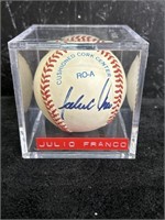 Julio Franco Signed Baseball