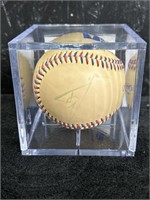 Topher Grace Signed Baseball