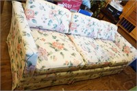 Floral Upholstered Sofa