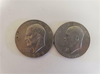 1978 & 1776-1976 Eisenhower Silver Dollars