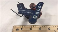 Antique Tin Windup Airplane Loopo