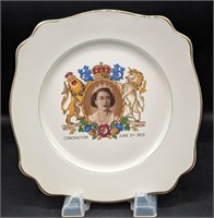Staffordshire Coronation of Queen Elizabeth Plate
