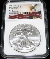 2021 Silver American Eagle 35th Annv MS 70