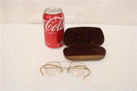 Antique DKGF Eyeglasses w/ Case