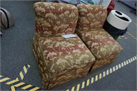 2-upholstered lounge chairs by Sherrill