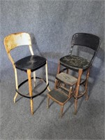 Vintage Metal Stools