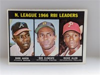 1967 Topps NL RBI Ldrs Aaron Clemente Allen #242