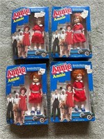 Vintage 1982 Orphan Annie Dolls-set of 4