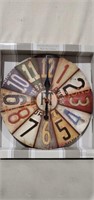 Vintage Plates Timepiece Wall Clock